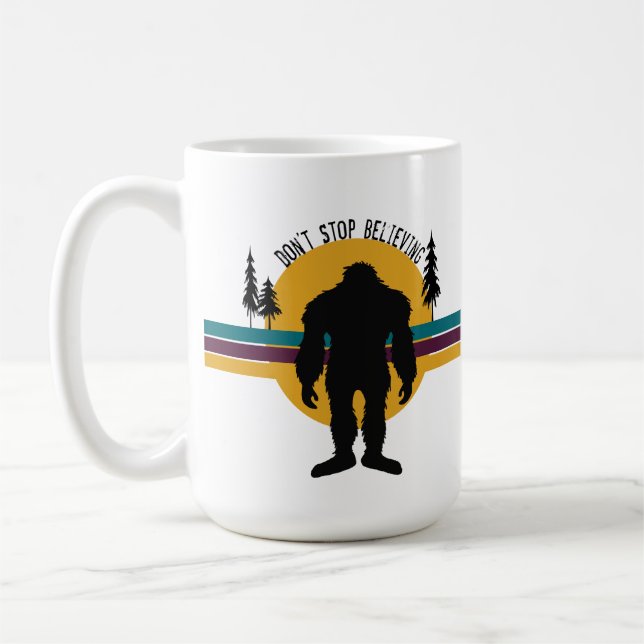 Sluta inte tro Bigfot Mugg (Vänster)