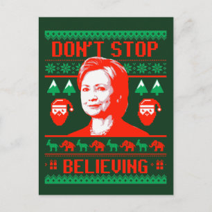 Sluta inte tro, Hillary-julen.. Helg Vykort