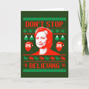 Sluta inte tro, Hillary-julen.. Helgkort