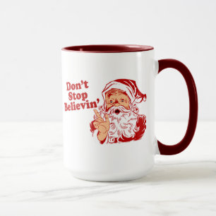 Sluta inte tro jul mugg