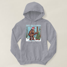 Sluta inte tro på Bigfoot Santa Hoodie