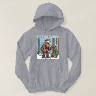 Sluta inte tro på Bigfoot Santa Hoodie