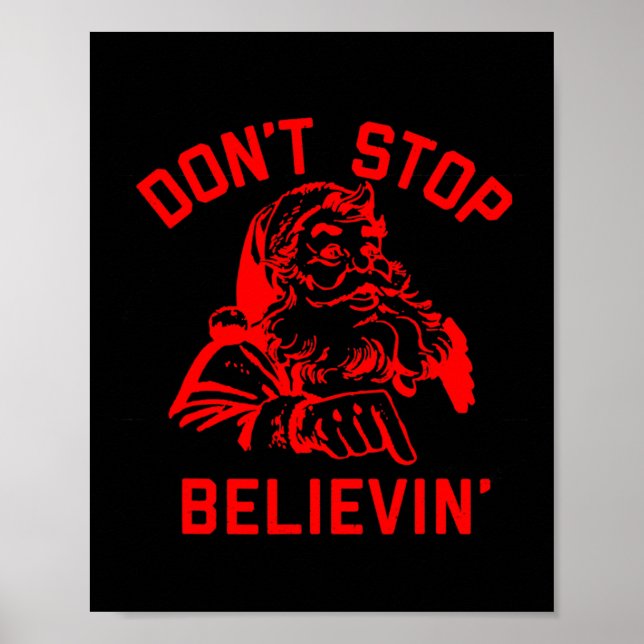Sluta inte tro poster (Framsidan)