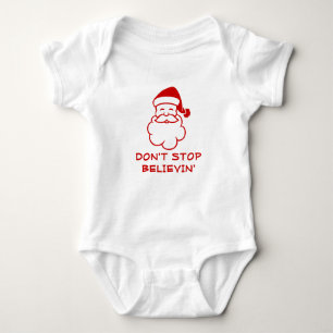 Sluta inte tro Rolig tomteoverall T-shirt
