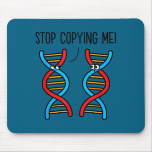 Sluta kopiera mig rolig vetenskap pun dna skämt bi musmatta