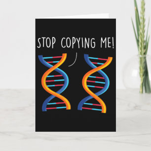Sluta Kopiera Mig Roligt Vetenskapligt Skämt Dna S Kort