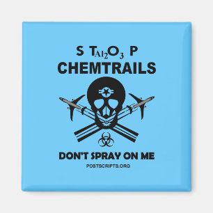 Sluta med Chemtrails - Spray inte på mig! Magnet