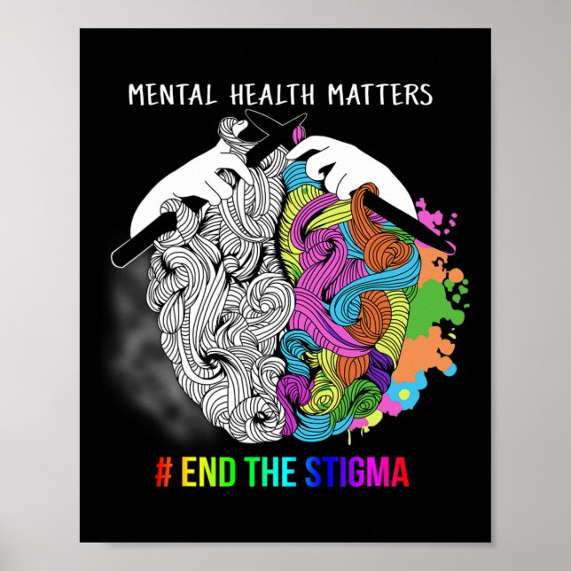 Sluta med de psykiska psykiska hälsoproblemen i St Poster (Framsidan)