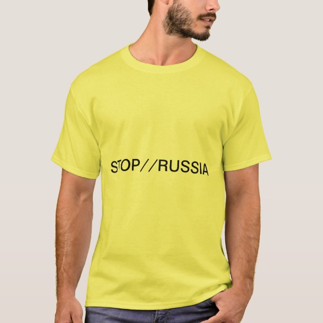 Sluta med den ryska invasionen av Ukraina. Glory t Shirt (Framsida)
