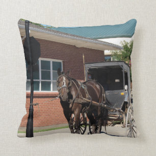 Sluta med en spell, Amish Buggy Horse Kudde