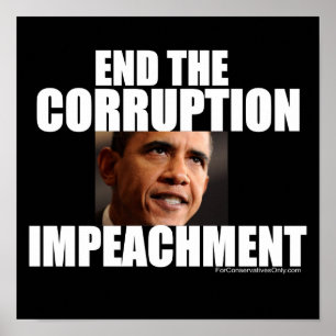Sluta med korruptionen - Impeach Obama Poster