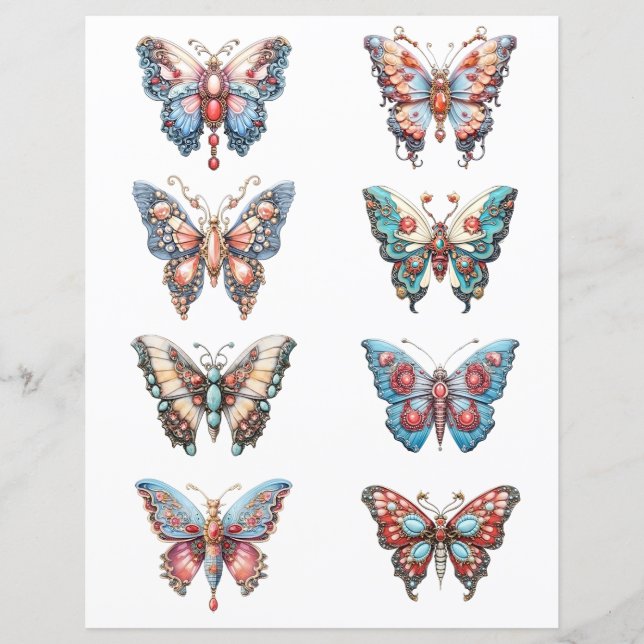 Sluta med Rococo Butterfly (Framsida)