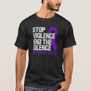 Sluta med våldet, sluta tysta domesticen våld ri t shirt
