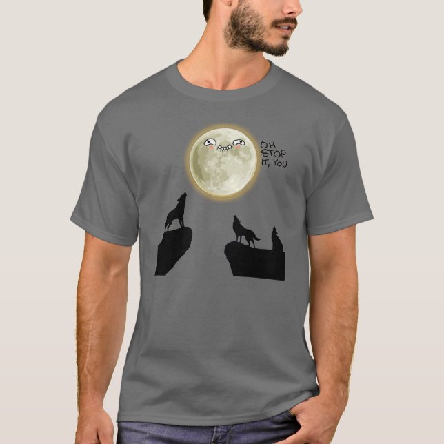 Sluta med vargens membranskjorta tee (Framsida)