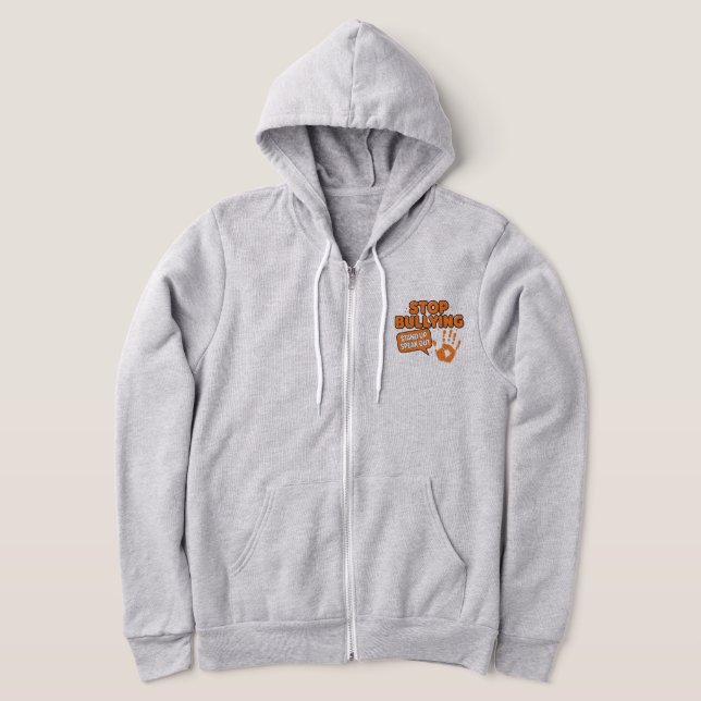 Sluta mobba hoddie t shirt (Laydown)