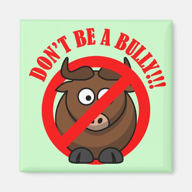 Sluta mobba nu: Bry inte mobbning Prevention Magnet (Framsidan)