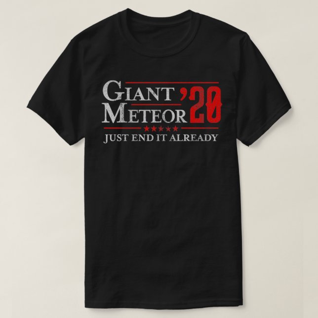 Sluta nu med Giant Meteor 2020 Pullover T Shirt (Design framsida)