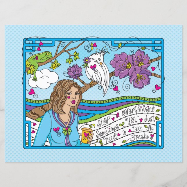 Sluta Överanalysera_Platt Pappersark 11" x 8,5" (Framsida)