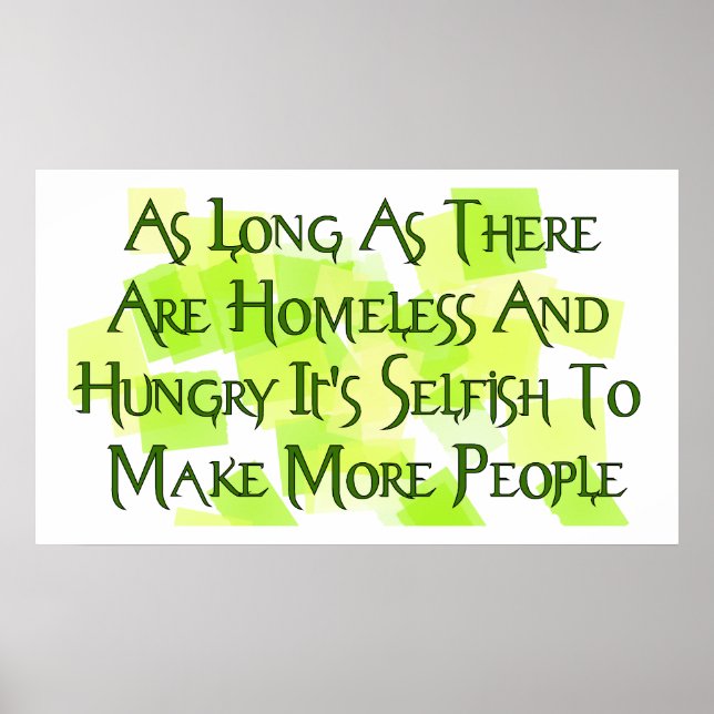 Sluta överbefolka poster (Framsidan)