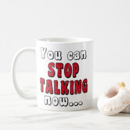 Sluta prata med Pub | Elak Girl Insult Quote Humor Kaffemugg
