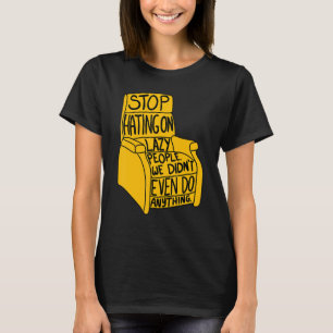 Sluta prata på Lazy People Funny Recliner Ordföran T Shirt