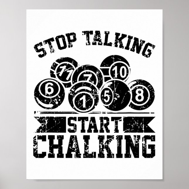 Sluta prata Starta chalkningen - LL 8, LL Poster (Framsidan)