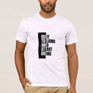 Sluta prata | T-skjortdesign T Shirt
