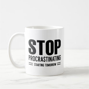 Sluta proklamera från i morgon kaffemugg