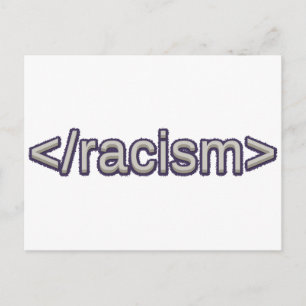 Sluta rasism vykort