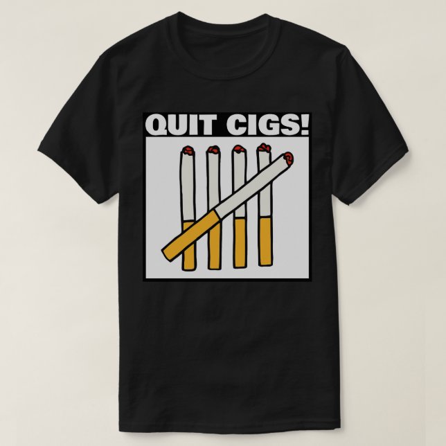 sluta röka i cigaretter t shirt (Design framsida)