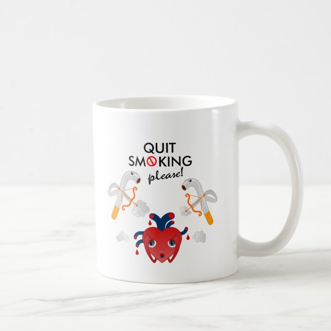 Sluta röka, tack kaffemugg (Höger)
