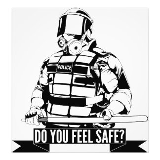 Sluta Rörelser polisbrutalitet konst för ockupatio Fototryck