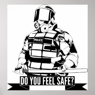 Sluta Rörelser polisbrutalitet konst för ockupatio Poster