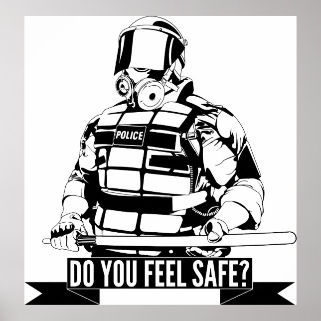 Sluta Rörelser polisbrutalitet konst för ockupatio Poster (Framsidan)