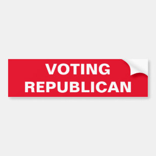 Sluta rösta Republican Sticker Bildekal