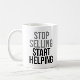 Sluta sälja, hjälp att starta kaffemugg