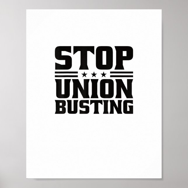 Sluta satsa på en stark union för arbetarförbund poster (Framsidan)