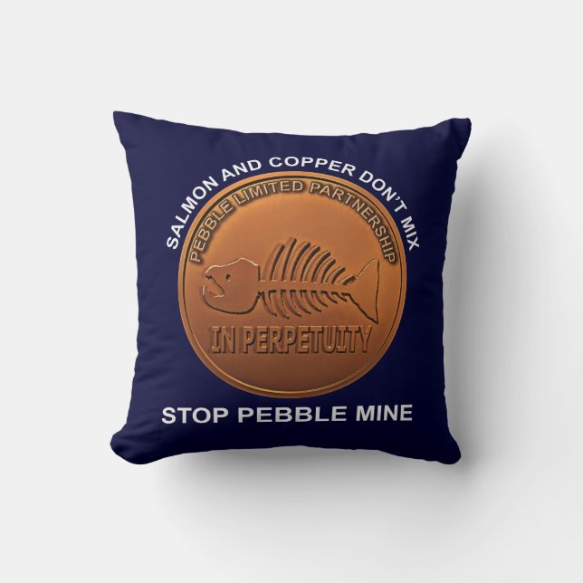 Sluta skära min - Pebble Mine Penny Kudde (Framsida)