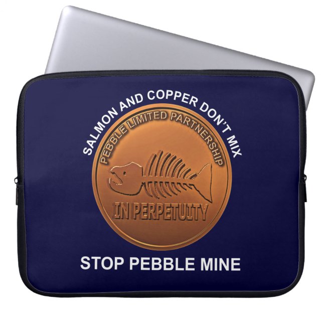 Sluta skära min - Pebble Mine Penny Laptop Sleeve (Framsidan)