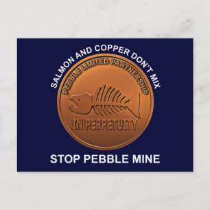 Sluta skära min - Pebble Mine Penny Vykort