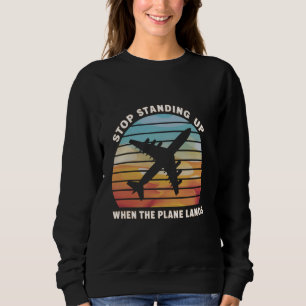 Sluta stå när flygplan startar t shirt