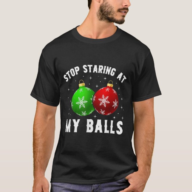 Sluta stirra på min fina Vuxen Hum T Shirt (Framsida)
