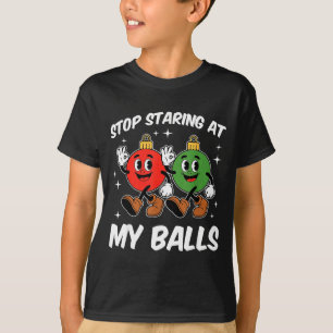 Sluta Stirra På Min Roliga Smutsiga Jul Vuxen Humo T Shirt