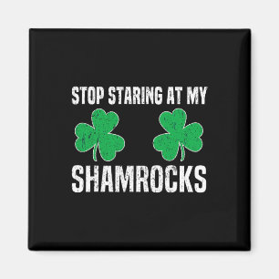 Sluta stirra på mina Shamrocks St Patricks Day bus Magnet