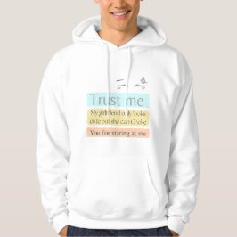 Sluta stirra på söta, roliga citat hoodie