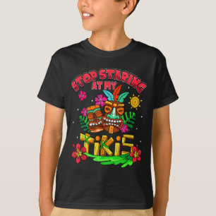 Sluta Stirra På Tikis Hawaiianska Aloha Sommar Lua T Shirt