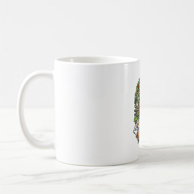 Sluta stirra pumpor Halloween spöken fladdermöss_1 Kaffemugg (Vänster)
