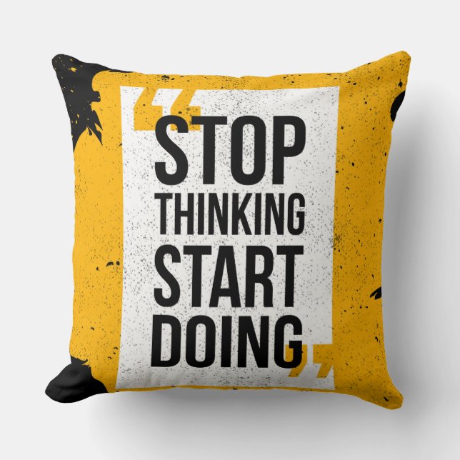 Sluta tänka på att börja göra fyllning kudde (Framsida)