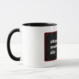 Sluta testa Elak jag kommer att dö Mugg