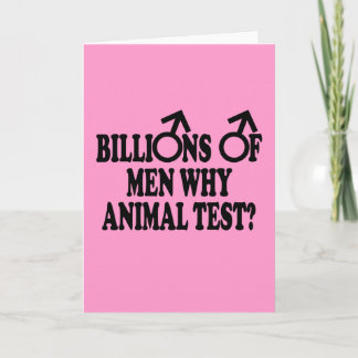 Sluta testa feminist-humor på djurförsök kort